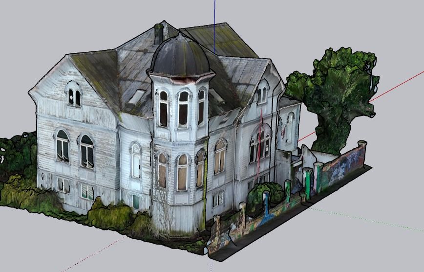 Modelo 3D exterior Centro Cultural Colegio Frances